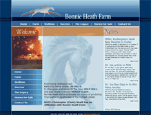 Tablet Screenshot of bonnieheathfarm.com